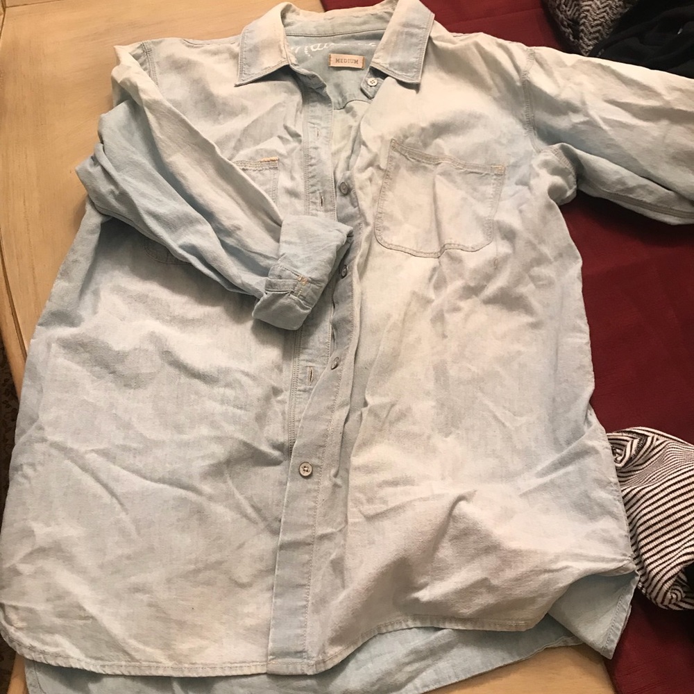 Denim flannel